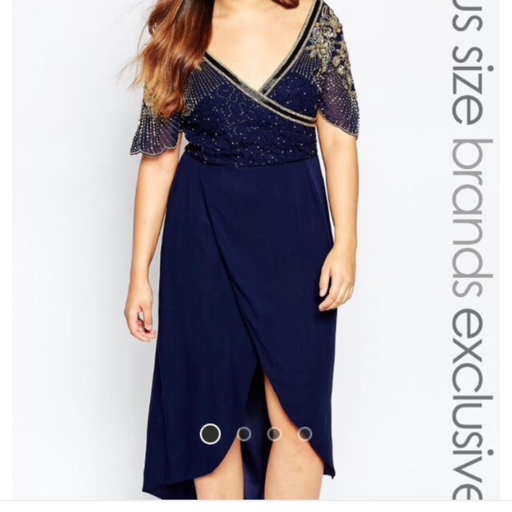ASOS virgos lounge sz 16 sequin dress.
